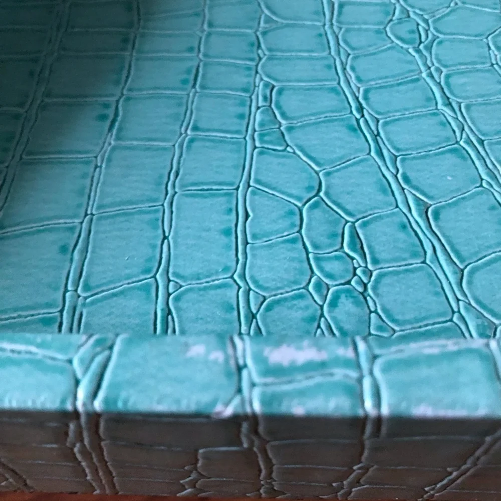 J.T. Rose & Co. teal vegan leather breakfast in bed tray